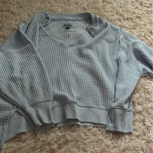American Eagle Light Blue Knit Sweater